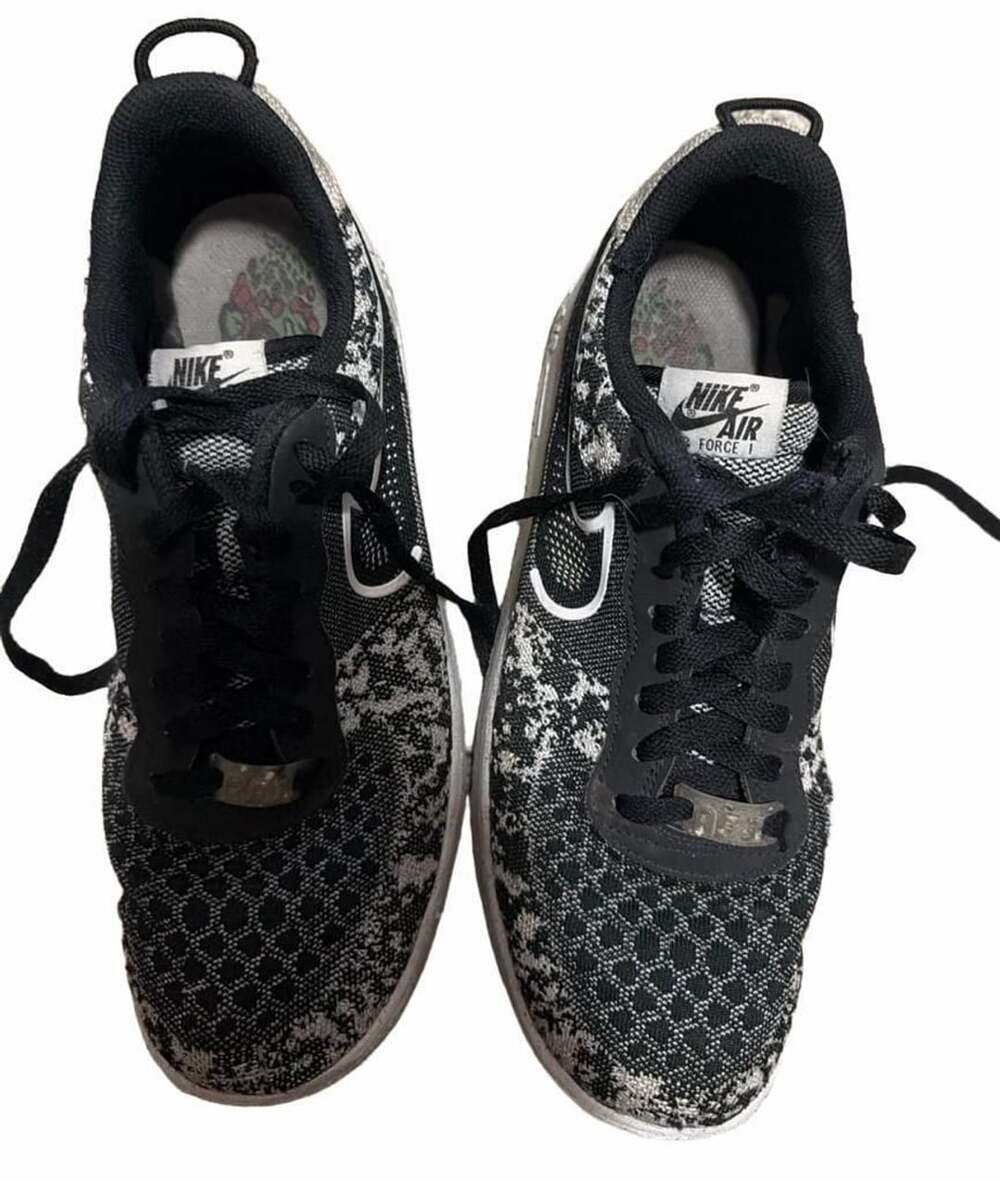 Nike Air Force 1 Crater Flyknit Next Nature Black White DM0590-001 Men’s Size 11